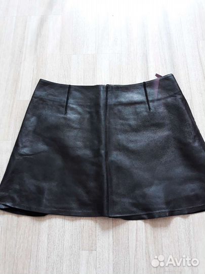 Кожаная юбка 46 р юбка вязаная 44 р