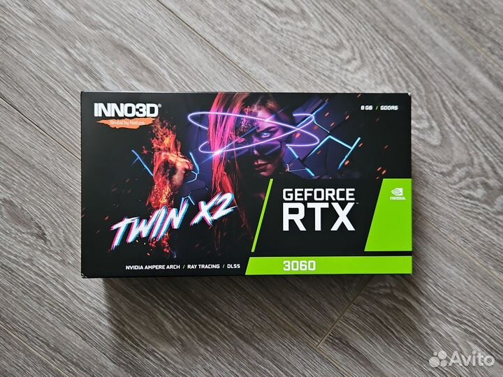 Inno3D GeForce RTX 3060 twin X2 8 гб новая