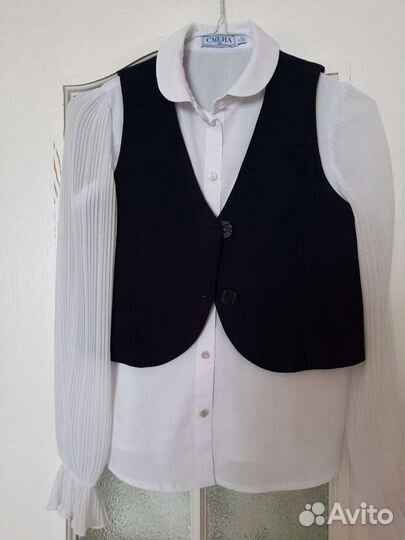 Блузка школьная 10-12 лет