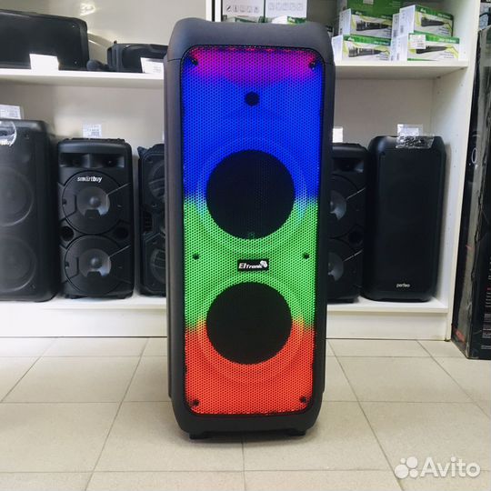 Блютуз колонка напольная 120вт мощный аккумулятор