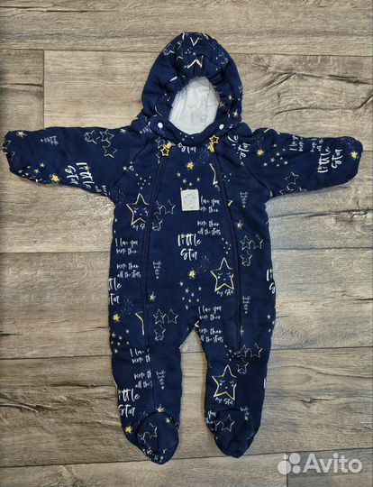 Комплект комбинезон демисезонный слип шапка