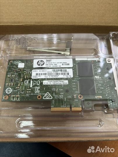 Сетевая карта HP 1Gb 366T 811546-B21, 816551-001