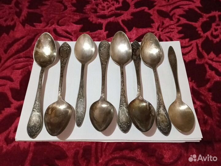 Мельхиоровые ложки ссср,столовые 8 шт
