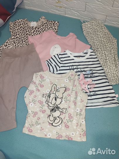 Вещи пакетом на девочку 9-12 мес