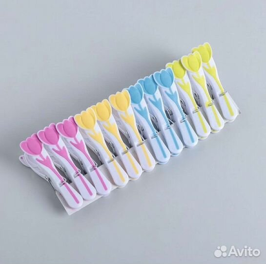 Прищепки тюльпаны 12шт