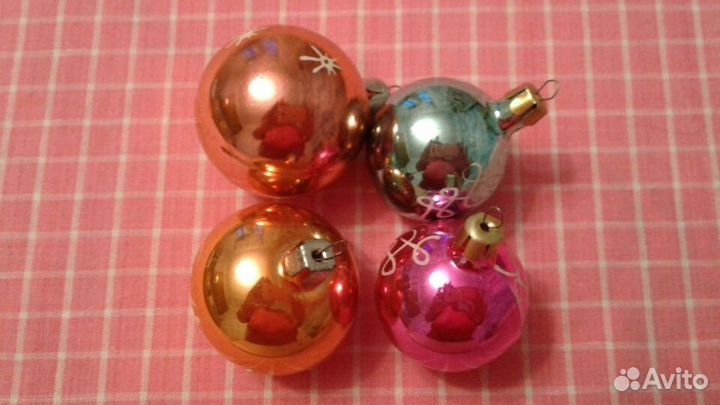 Набор елочных украшений СССР