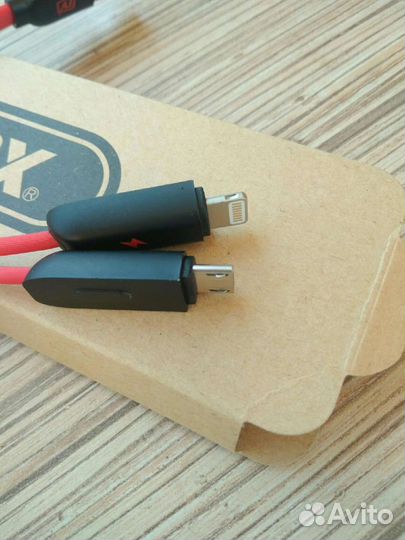 Кабель 2 в 1 micro/lighting Remax Twings RC-025t