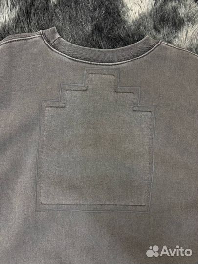 Свитшот Cav Empt серый погружной с перфорацией