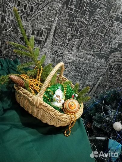 Корзина плетеная