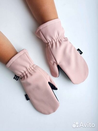 Варежки непромокаемые softshell детские