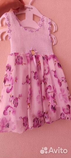 Платье для девочки 92