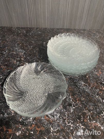 Блюдо тарелка стекло