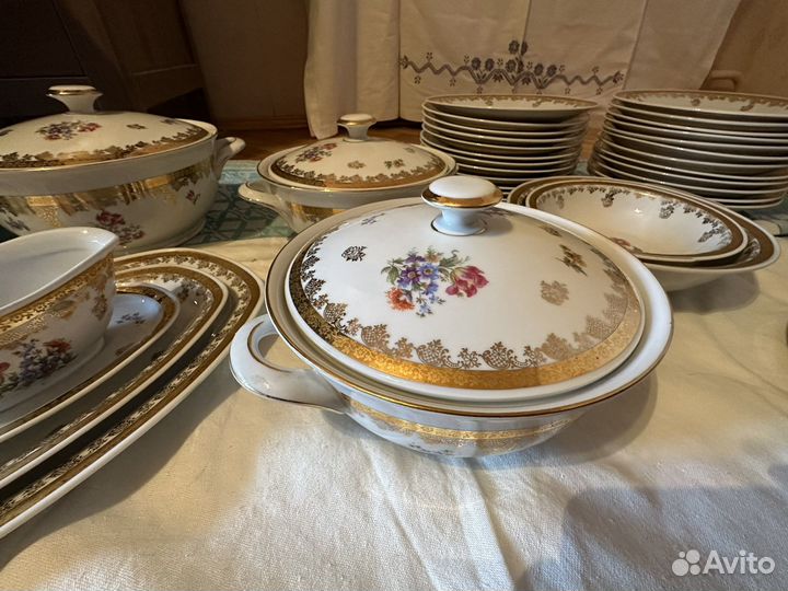 Столовый сервиз на 12 персон гдр