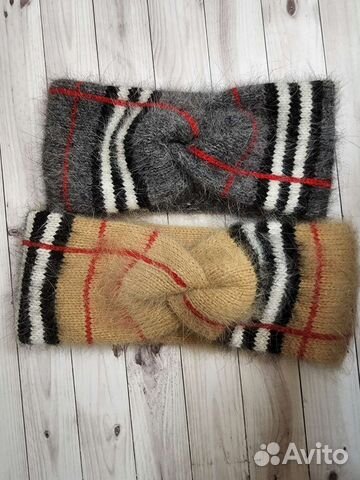 Повязка на голову из ангоры