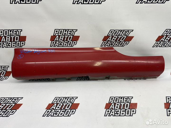 Накладка порога правого Nissan Skyline R34 Купе