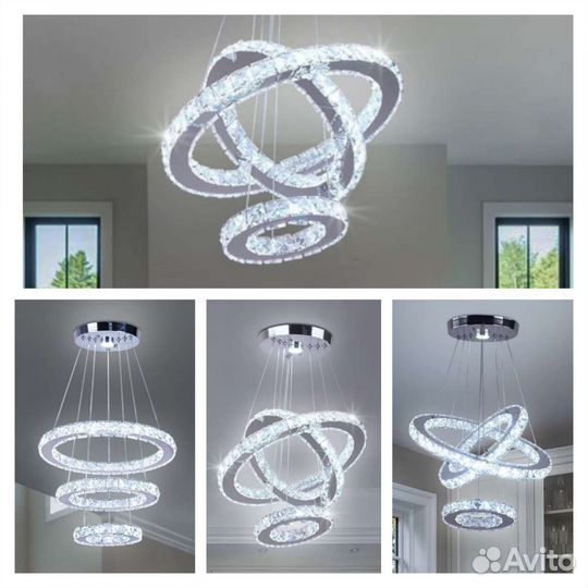 Люстра потолочная хрустальная