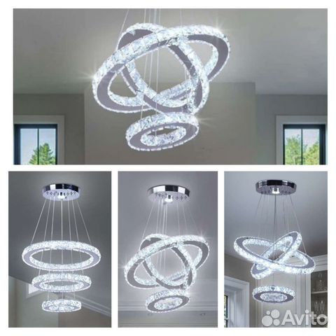 Люстра потолочная хрустальная