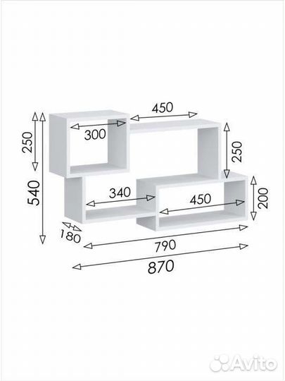 Полка настенная