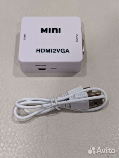 Цифровой конвертер hdmi to VGA с доп.питанием