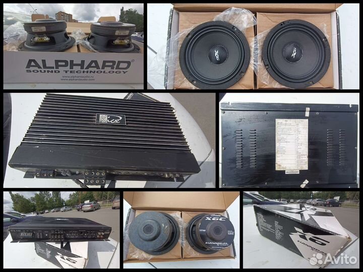 Усилитель kicx RTS 4.60 и колонки Hannibal X6C