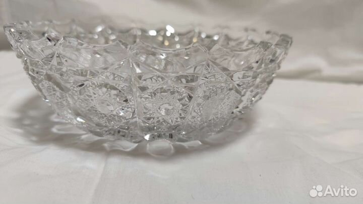 Хрустальная ваза для фруктов гдр