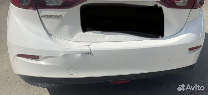 Задний бампер Mazda 3 bk седан