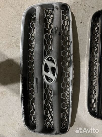 Решетка радиатора hyundai santa fe 2