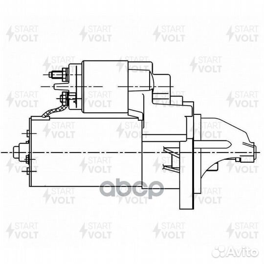 Стартер Opel Astra J (10) 1.4i/1.4T 1,1кВт LST