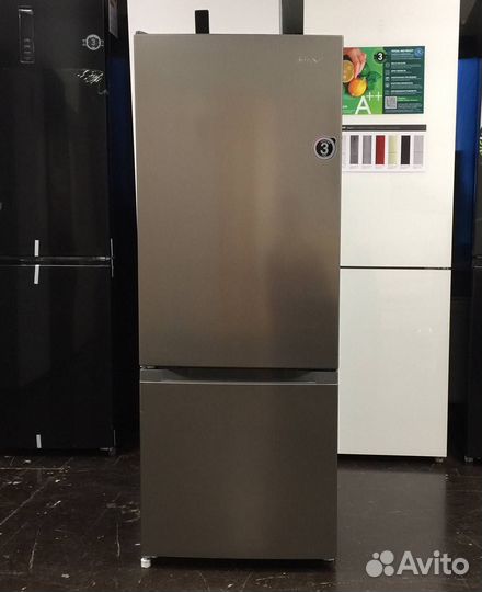 Холодильник dexp серебристый 144 см (Новый)