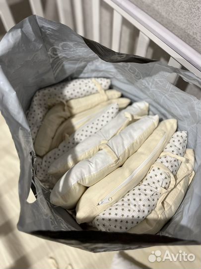 Детская кроватка с универсальным маятником, белая