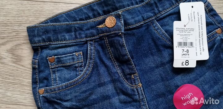 Новые 122-128 см шорты джинсовые Англия