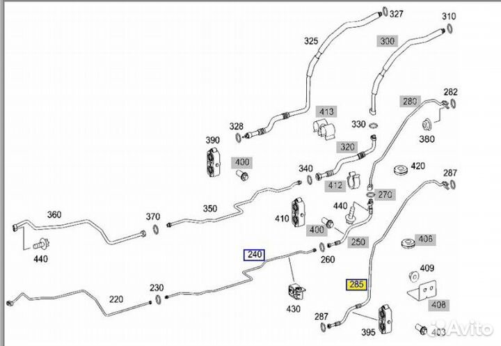 Трубка кондиционера Mercedes V-Class W639 272.978