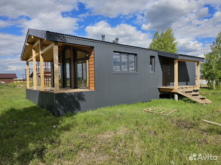 Дом Барнхаус 86м2 3 спальни каркасный