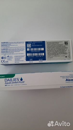 Линзы Астигматизм 1,75 х 180, -3,25,Alcon 85штук