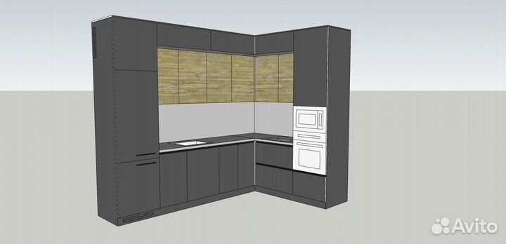 Нарисую эскиз кухни/ схему расположения розеток