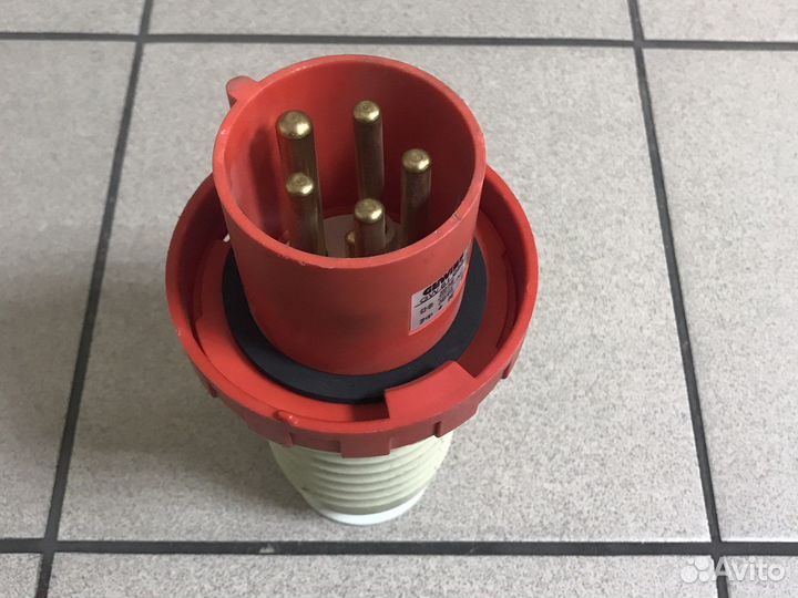 Вилка. Gewiss GW 61 053 прямой штекер, 3P+N+E, 63A