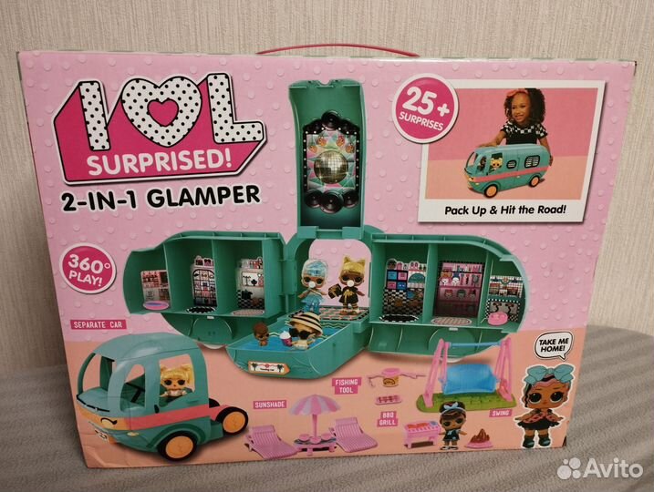 Лол автобус Глэмпер Кемпер 25+ сюрпризов, новый