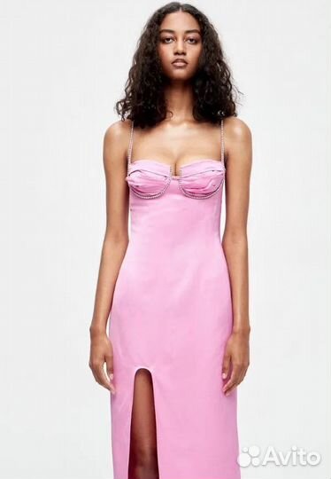 Платье lime xs фуксия