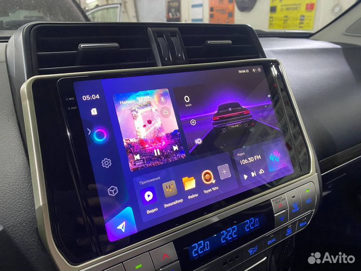 Магнитола на android Toyota Prado