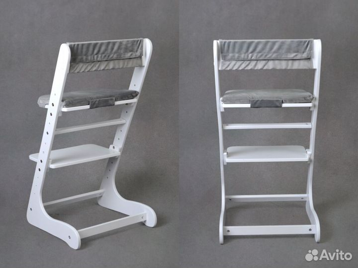 Белый растущий стул