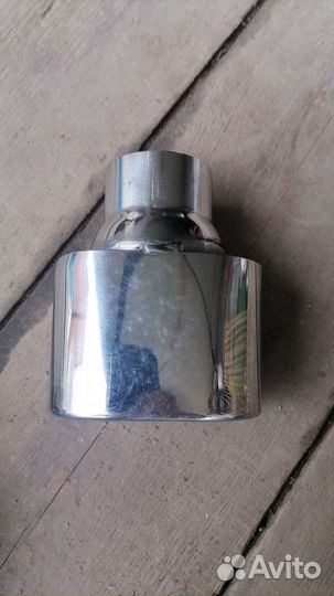 Насадка на глушитель хром новая renault sandero