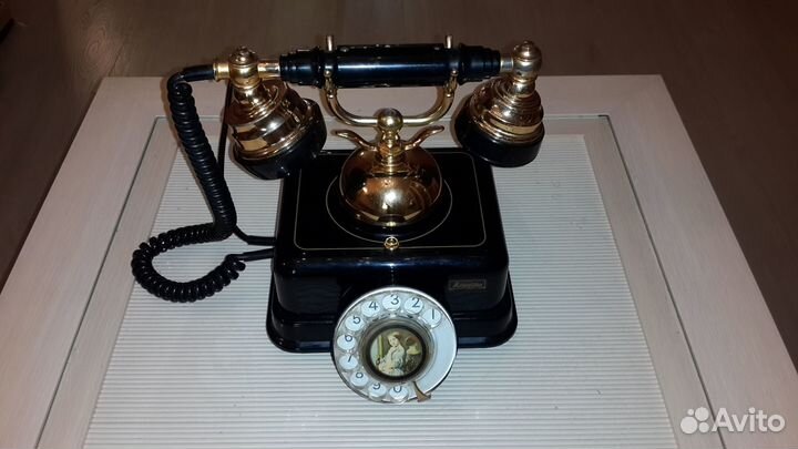 Антикварный дисковый телефон DK-601 Канда Япония