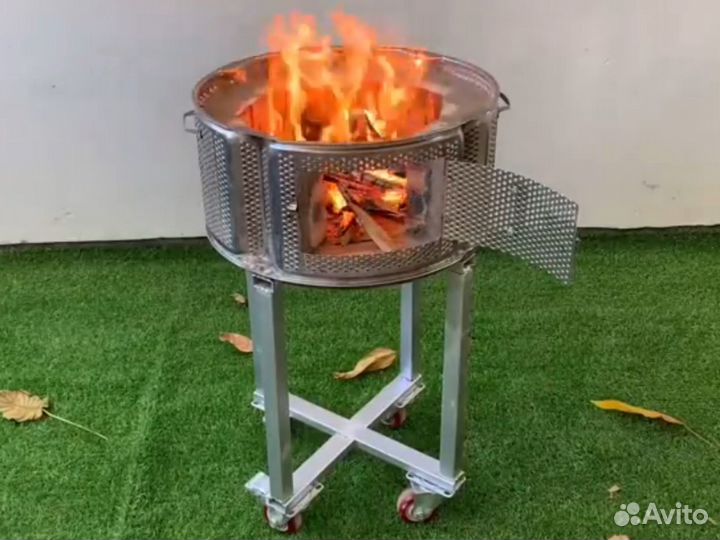 Очаг или мангал бак из листовой нержавеющей стали