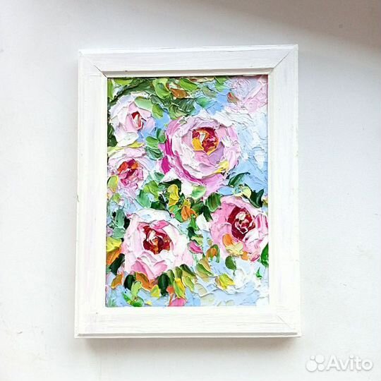 Картина маслом с цветами 