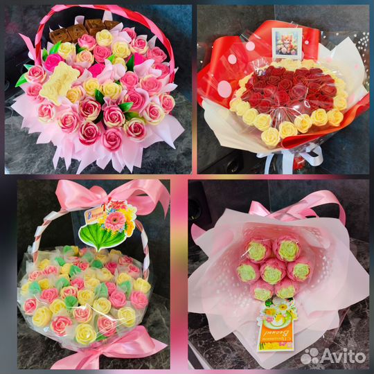 К выпускному из бельгийского шоколада букеты