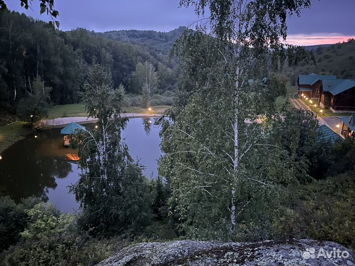 Русская баня на дровах на озере