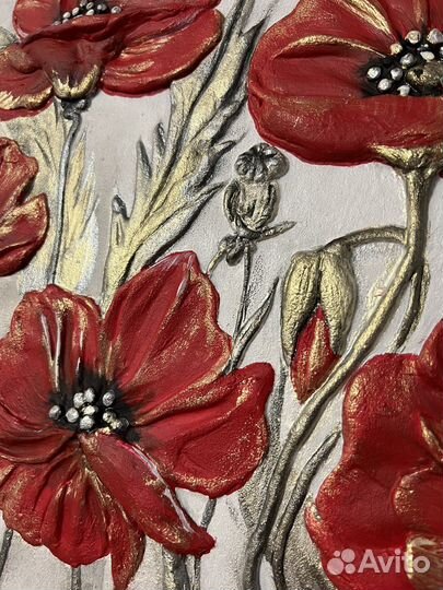 Текстурная картина акрил