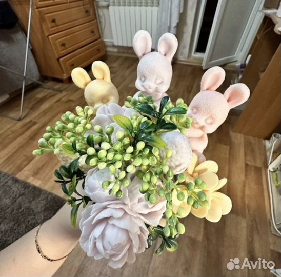 Букет цветов из мыла