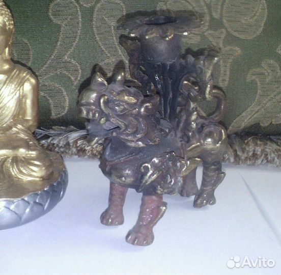 Подсвечник бронзовый