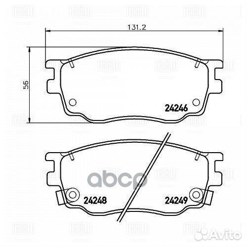 Колодки торм. для а/м Mazda 6 (02) 1.8i диск